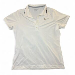 Nike Women's White Button Down Polo Shirt